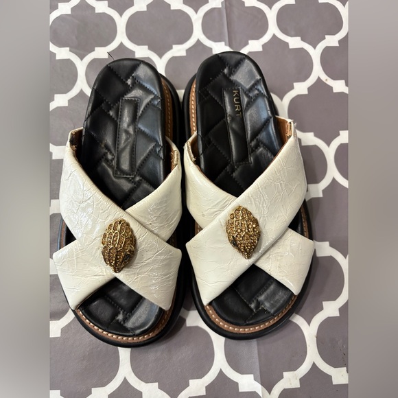 Kurt Geiger Orson Cross Strap Slides - Picture 2 of 9